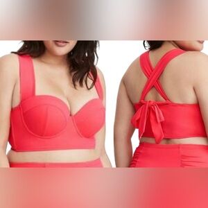 Torrid coral swimsuit top
